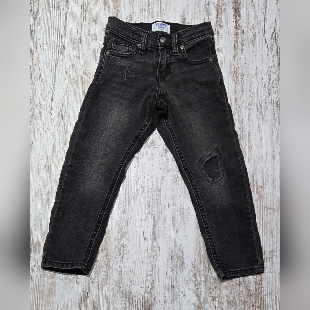 Levi's Kids Black Straight Leg Jeans